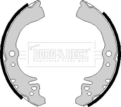 Borg & Beck BBS6139 - Jeu de mâchoires de frein cwaw.fr