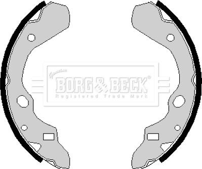 Borg & Beck BBS6130 - Jeu de mâchoires de frein cwaw.fr