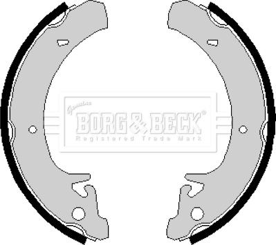 Borg & Beck BBS6133 - Jeu de mâchoires de frein cwaw.fr