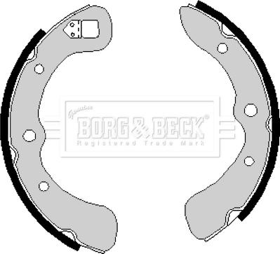 Borg & Beck BBS6129 - Jeu de mâchoires de frein cwaw.fr