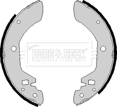 Borg & Beck BBS6126 - Jeu de mâchoires de frein cwaw.fr