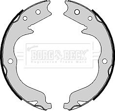 Borg & Beck BBS6398 - Jeu de mâchoires de frein, frein de stationnement cwaw.fr