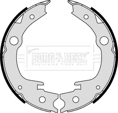 Borg & Beck BBS6342 - Jeu de mâchoires de frein, frein de stationnement cwaw.fr