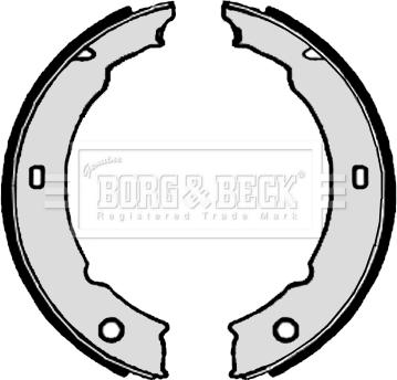 Borg & Beck BBS6306 - Jeu de mâchoires de frein, frein de stationnement cwaw.fr