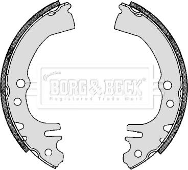 Borg & Beck BBS6300 - Jeu de mâchoires de frein cwaw.fr