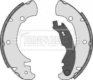 Borg & Beck BBS6302 - Jeu de mâchoires de frein cwaw.fr