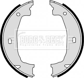 Borg & Beck BBS6315 - Jeu de mâchoires de frein, frein de stationnement cwaw.fr