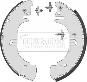 Borg & Beck BBS6325 - Jeu de mâchoires de frein cwaw.fr