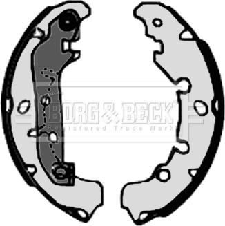 Borg & Beck BBS6320 - Jeu de mâchoires de frein cwaw.fr