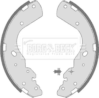 Borg & Beck BBS6323 - Jeu de mâchoires de frein cwaw.fr