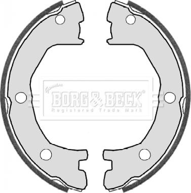 Borg & Beck BBS6322 - Jeu de mâchoires de frein, frein de stationnement cwaw.fr