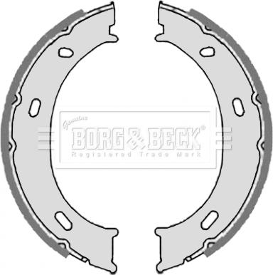 Borg & Beck BBS6327 - Jeu de mâchoires de frein, frein de stationnement cwaw.fr