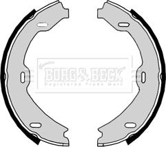 Borg & Beck BBS6372 - Jeu de mâchoires de frein, frein de stationnement cwaw.fr