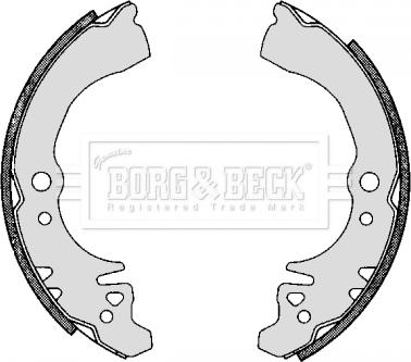 Borg & Beck BBS6298 - Jeu de mâchoires de frein cwaw.fr