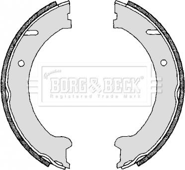 Borg & Beck BBS6297 - Jeu de mâchoires de frein, frein de stationnement cwaw.fr