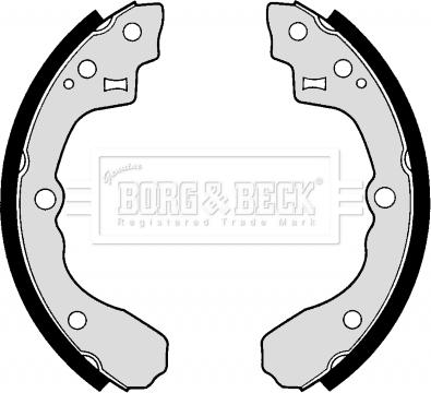 Borg & Beck BBS6259 - Jeu de mâchoires de frein cwaw.fr