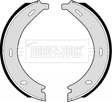 Borg & Beck BBS6257 - Jeu de mâchoires de frein, frein de stationnement cwaw.fr