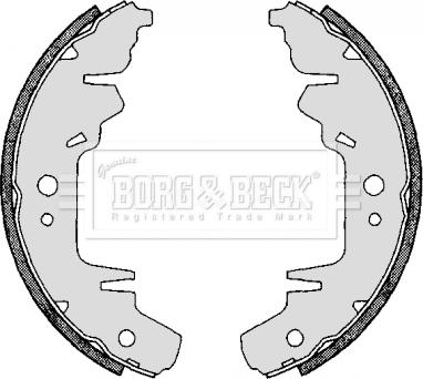 Borg & Beck BBS6263 - Jeu de mâchoires de frein cwaw.fr