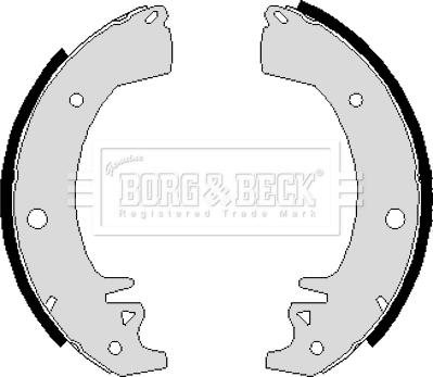 Borg & Beck BBS6208 - Jeu de mâchoires de frein cwaw.fr