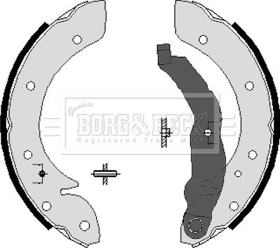 Borg & Beck BBS6207 - Jeu de mâchoires de frein cwaw.fr