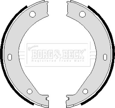 Borg & Beck BBS6239 - Jeu de mâchoires de frein, frein de stationnement cwaw.fr