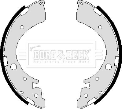 Borg & Beck BBS6235 - Jeu de mâchoires de frein cwaw.fr