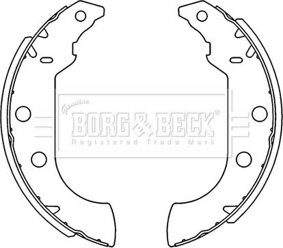 Borg & Beck BBS6231 - Jeu de mâchoires de frein cwaw.fr