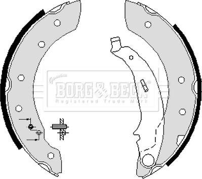 Borg & Beck BBS6233 - Jeu de mâchoires de frein cwaw.fr