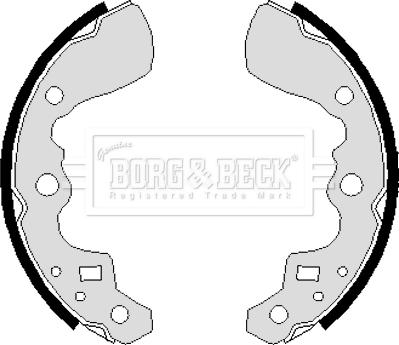 Borg & Beck BBS6237 - Jeu de mâchoires de frein cwaw.fr