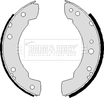 Borg & Beck BBS6229 - Jeu de mâchoires de frein cwaw.fr