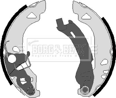 Borg & Beck BBS6220 - Jeu de mâchoires de frein cwaw.fr