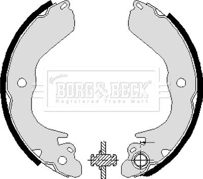 Borg & Beck BBS6228 - Jeu de mâchoires de frein cwaw.fr