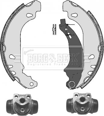 Borg & Beck BBS1043K - Jeu de mâchoires de frein cwaw.fr