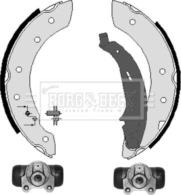 Borg & Beck BBS1047K - Jeu de mâchoires de frein cwaw.fr