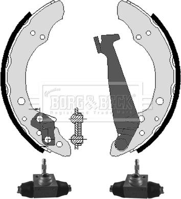 Borg & Beck BBS1060K - Jeu de mâchoires de frein cwaw.fr