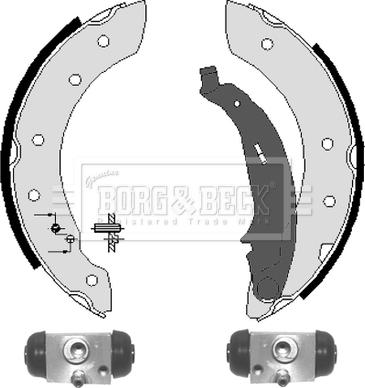 Borg & Beck BBS1068K - Jeu de mâchoires de frein cwaw.fr