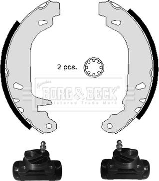 Borg & Beck BBS1080K - Jeu de mâchoires de frein cwaw.fr