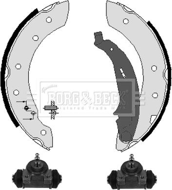 Borg & Beck BBS1039K - Jeu de mâchoires de frein cwaw.fr