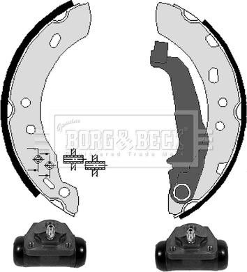 Borg & Beck BBS1030K - Jeu de mâchoires de frein cwaw.fr