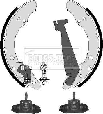 Borg & Beck BBS1031K - Jeu de mâchoires de frein cwaw.fr