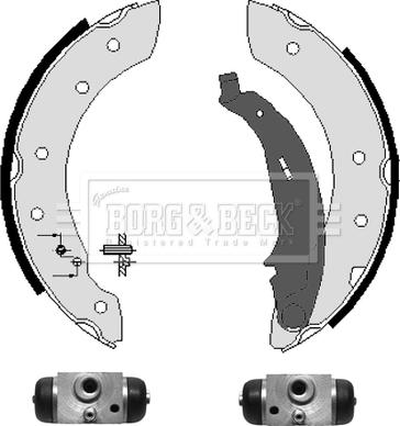 Borg & Beck BBS1076K - Jeu de mâchoires de frein cwaw.fr