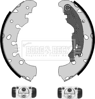 Borg & Beck BBS1116K - Jeu de mâchoires de frein cwaw.fr