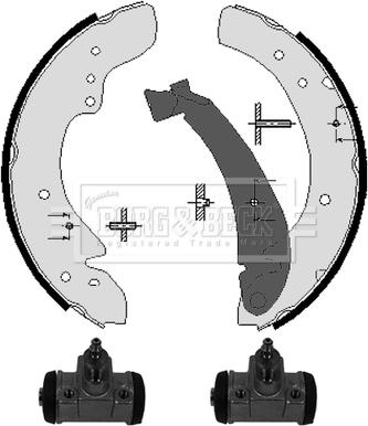 Borg & Beck BBS1125K - Jeu de mâchoires de frein cwaw.fr