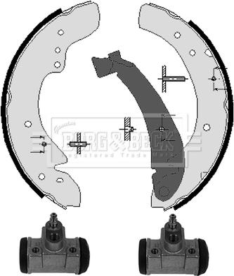 Borg & Beck BBS1126K - Jeu de mâchoires de frein cwaw.fr