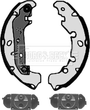 Borg & Beck BBS1122K - Jeu de mâchoires de frein cwaw.fr