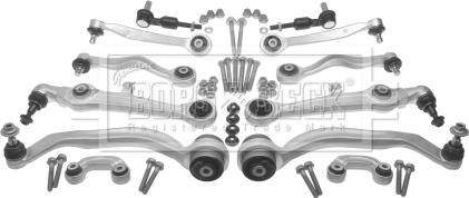 Borg & Beck BCA7118K - Kit de réparation, bras triangulaire cwaw.fr