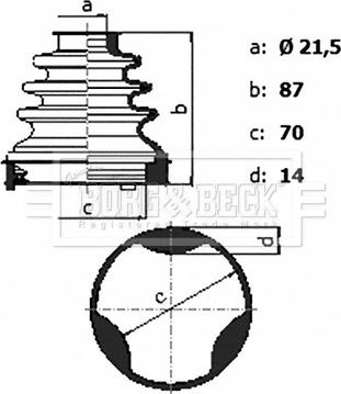 Borg & Beck BCB6430 - Joint-soufflet, arbre de commande cwaw.fr