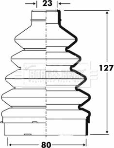 Borg & Beck BCB6099 - Joint-soufflet, arbre de commande cwaw.fr