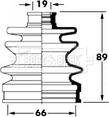 Borg & Beck BCB6043 - Joint-soufflet, arbre de commande cwaw.fr