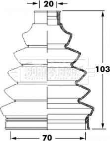 Borg & Beck BCB6047 - Joint-soufflet, arbre de commande cwaw.fr